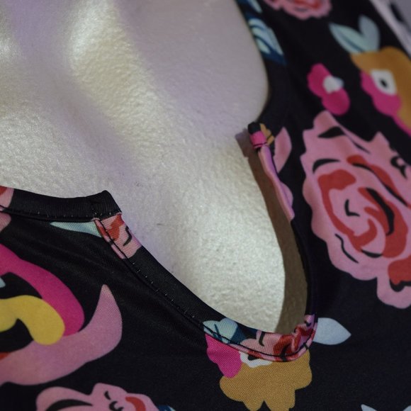 Peasant Blouse with Empire Waist, Floral & Animal Print Size 3X - Picture 12 of 14